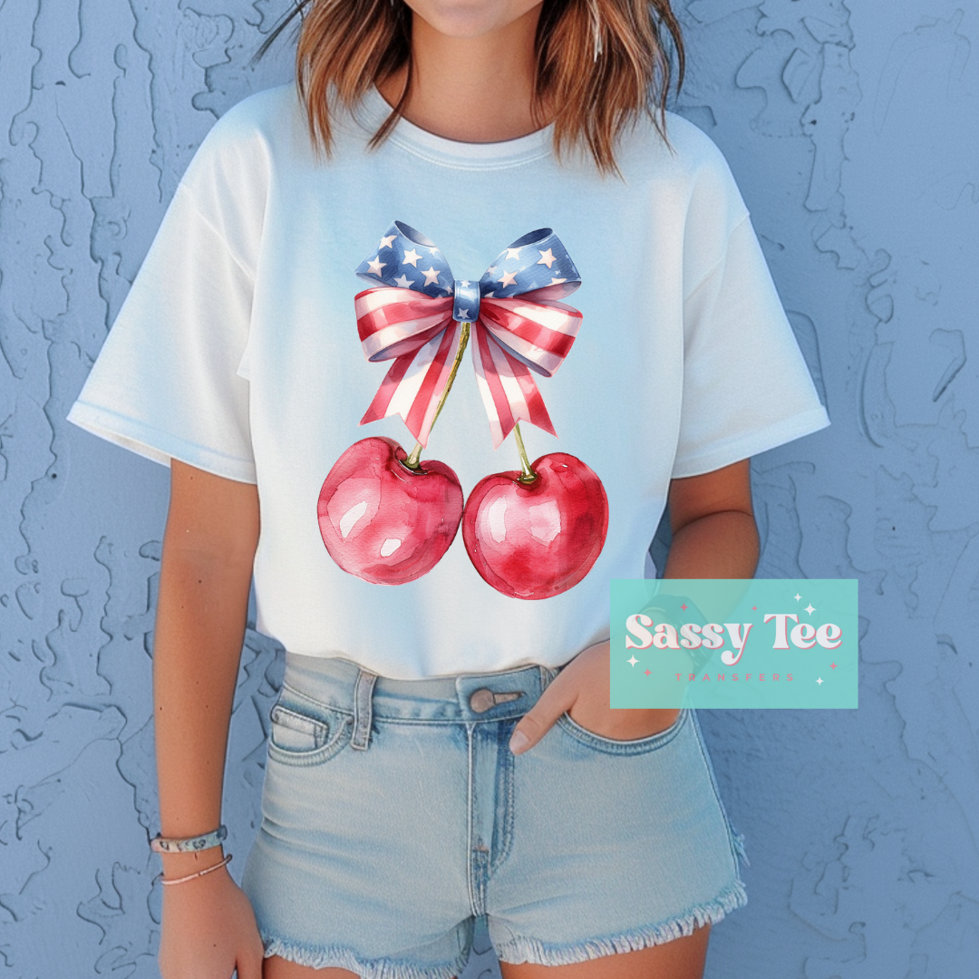 AMERICA CHERRY COQUETTE FLAG