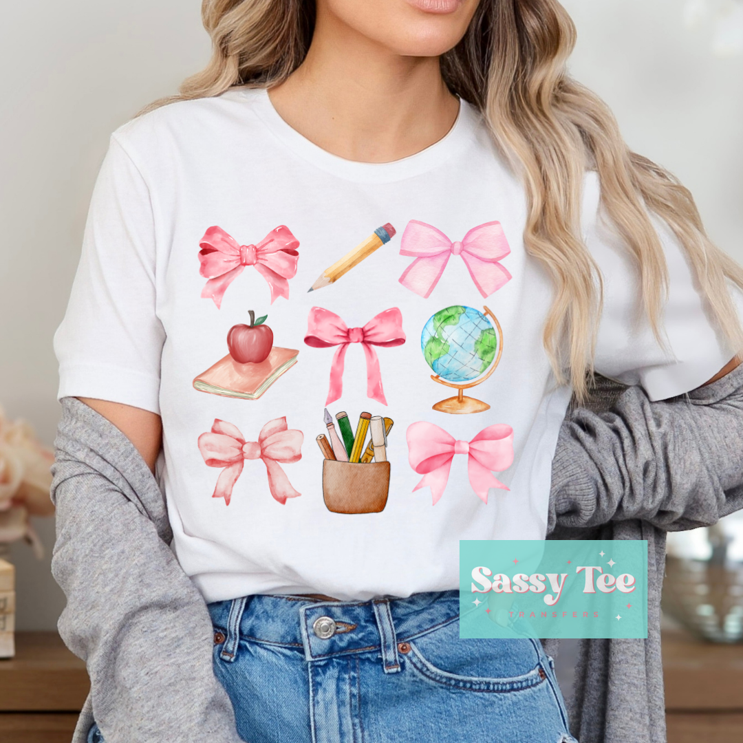 TEACH CROQUETTE PINK BOWS *Restocked