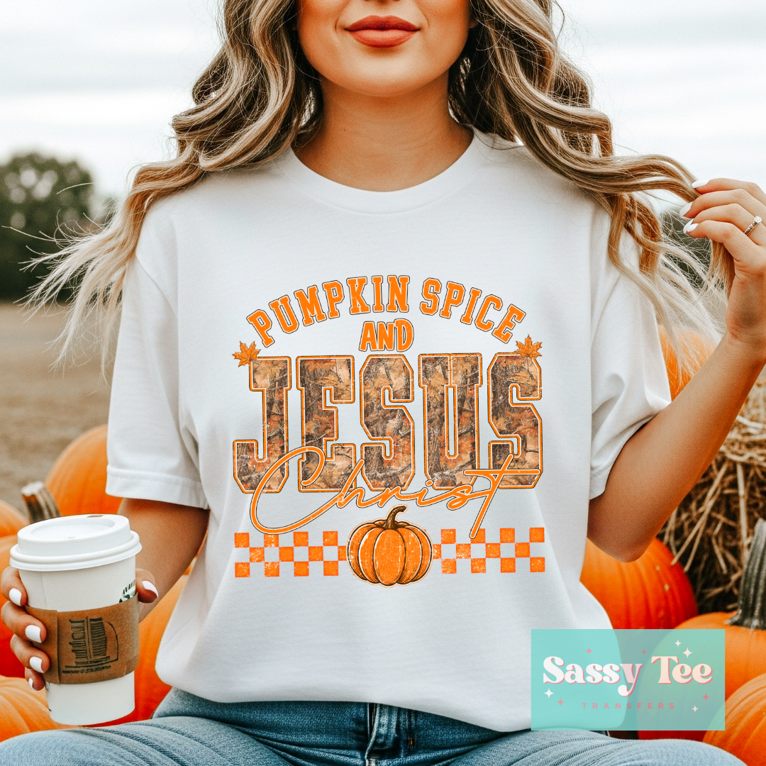 PUMPKIN SPICE AND JESUS CAMO **Preorder/Restock Ships in 5-10 biz days**