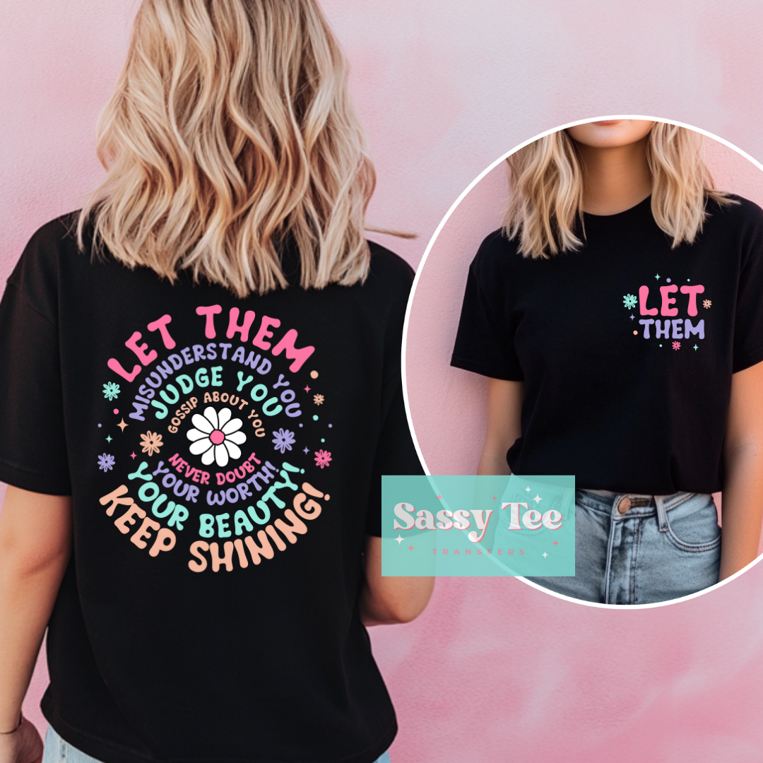 LET THEM KEEP SHINING Pocket + Back set **Preorder Ships in 5-10 biz days**