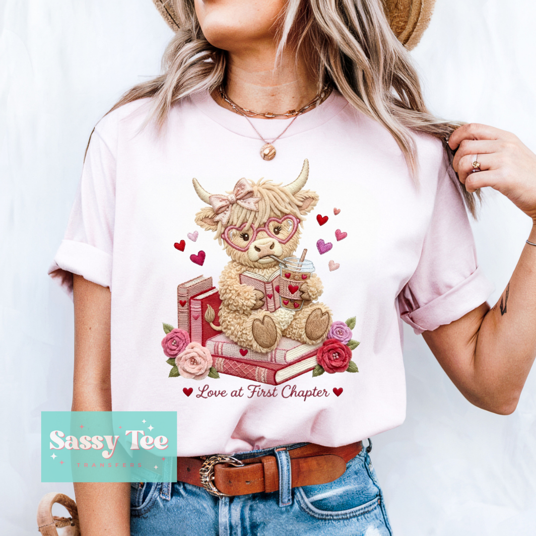 HIGHLAND COW BOOKS VALENTINE FAUX YARN **Preorder/Restock Ships in 5-10 biz days**