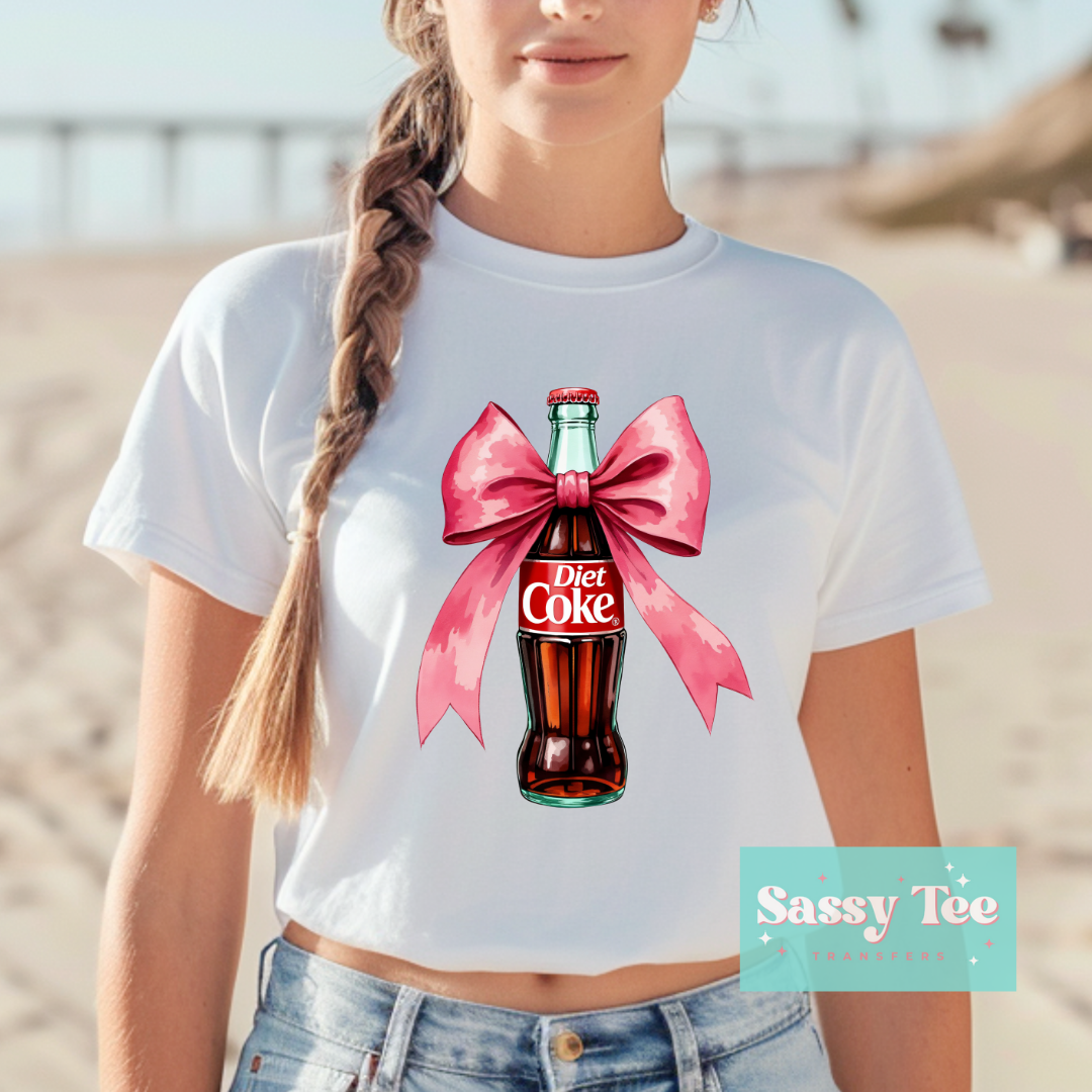 DIET COKE COQUETTE PINK BOW **Preorder Ships in 5-10 biz days**