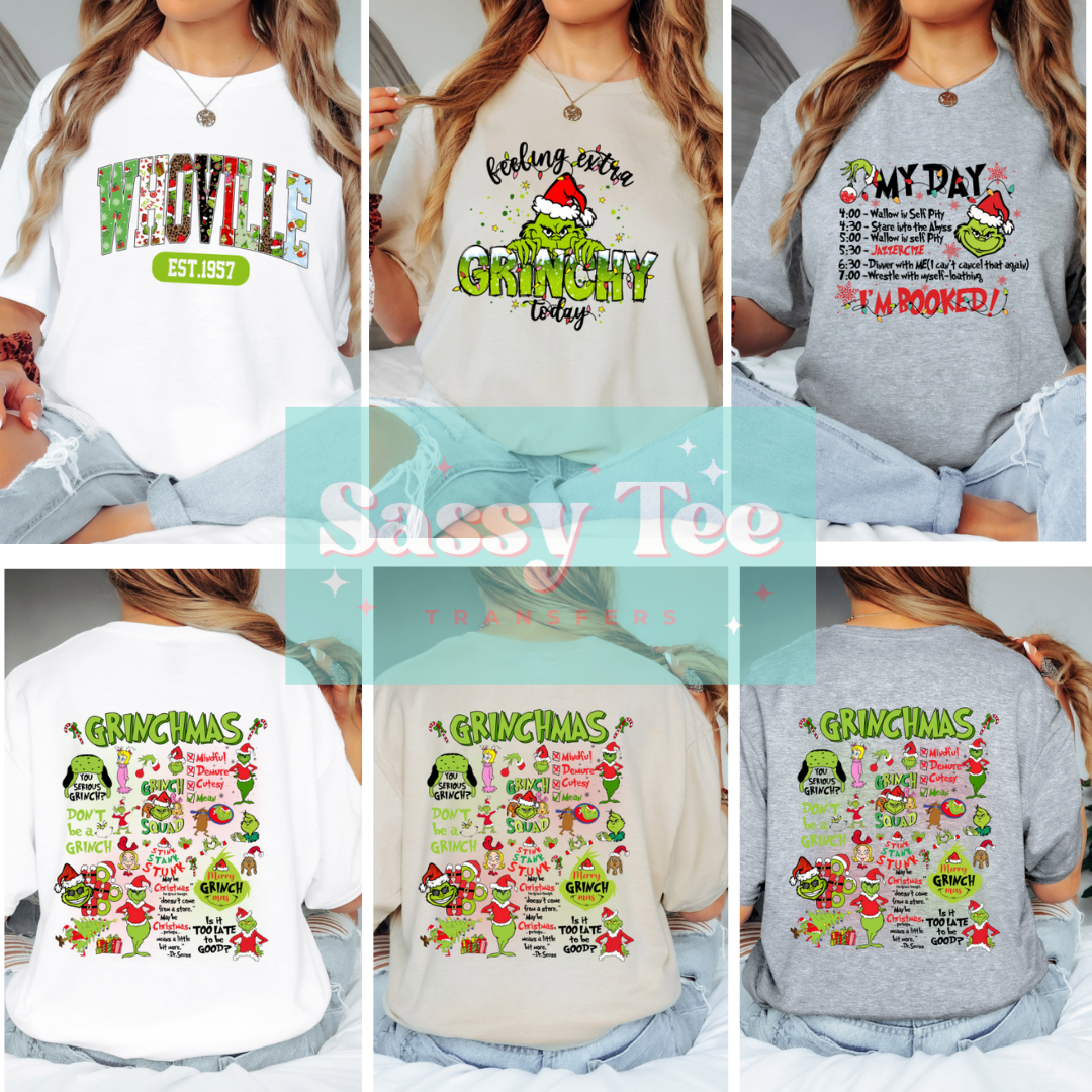 GREEN MAN GRINCHMAS Back Option **Preorder Restock Ships in Est. 5-10 biz days**