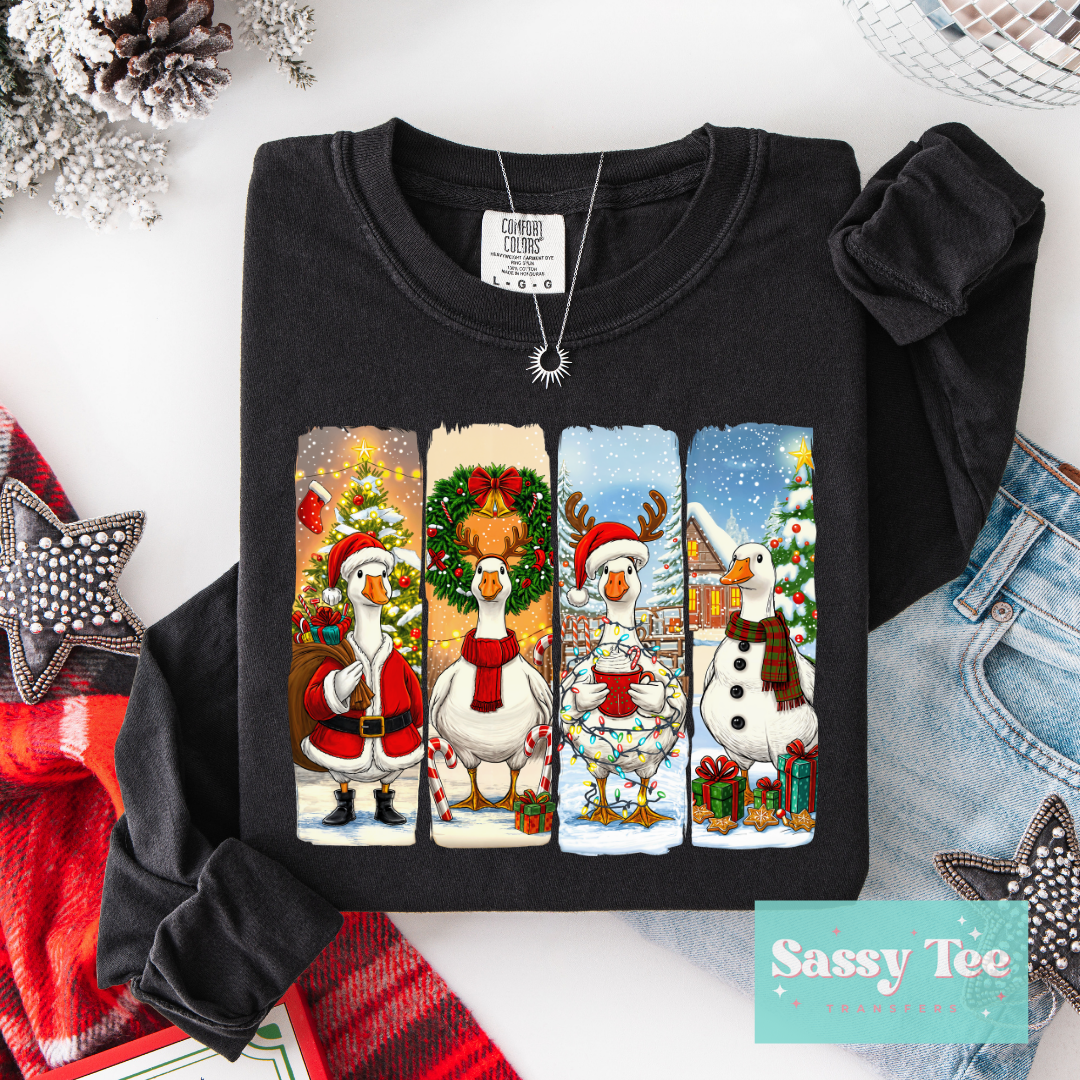 CHRISTMAS GOOSE ART **Preorder/Restock Ships in 5-10 biz days**