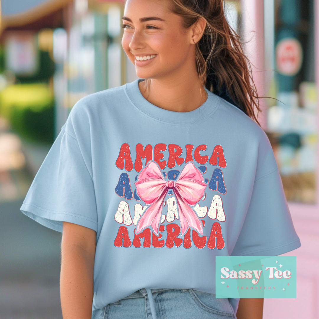 AMERICA RED WHITE BLUE COQUETTE