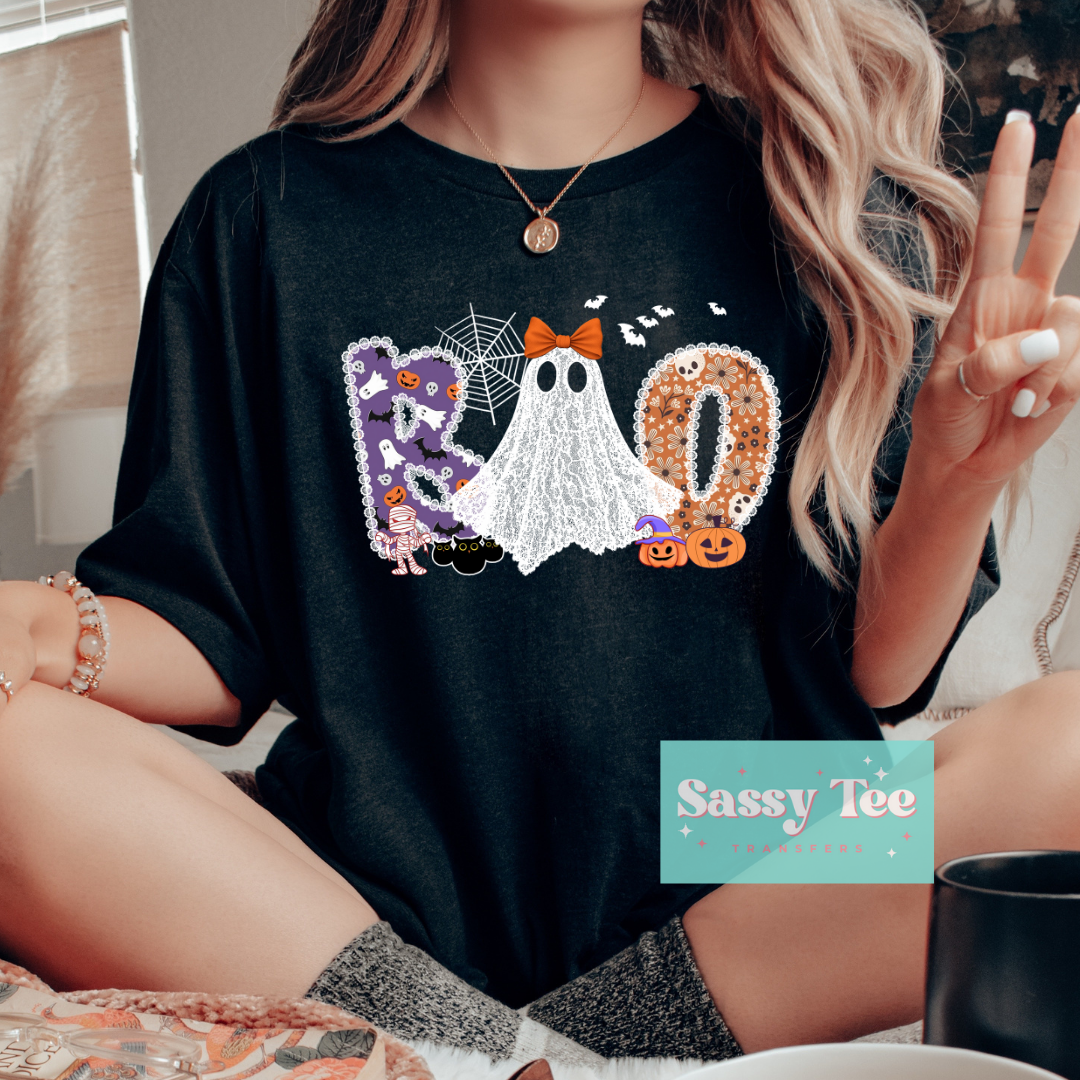 BOO LACE GHOST HALLOWEEN **Preorder/Restock Ships in 5-10 biz days**