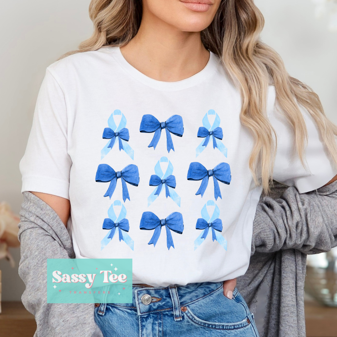 AUTISM AWARENESS BLUE BOW