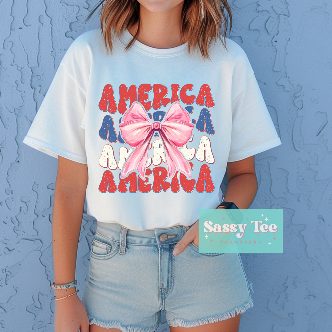AMERICA RED WHITE BLUE COQUETTE