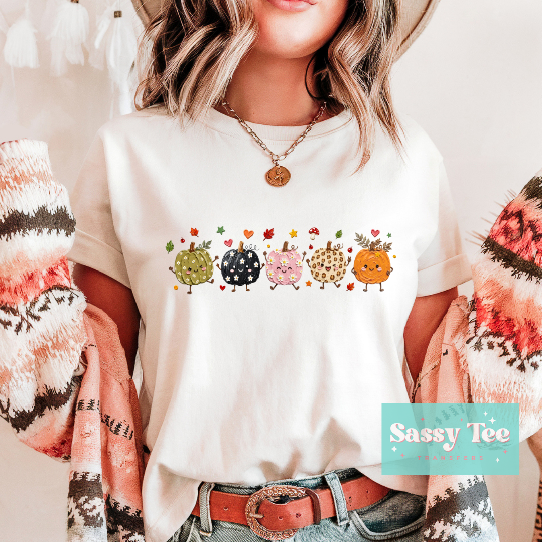 CUTE PUMPKINS FALL ELAVES FAUX TEXTURE PAINT **Preorder/Restock Ships in 5-10 biz days**