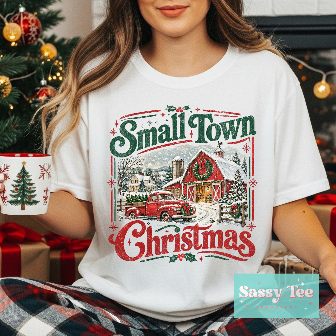 SMALL TOWN CHRISTMAS VINTAGE FRAME HOLLY **Preorder/Restock Ships in 5-10 biz days** •
