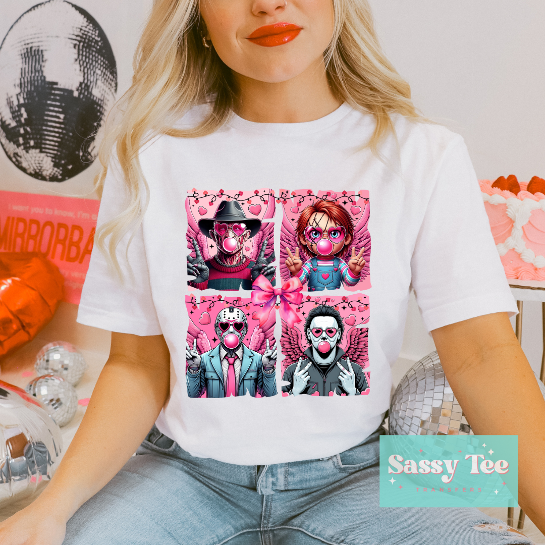 HORROR MOVIE BUBBLEGUM RETRO COQUETTE PINK