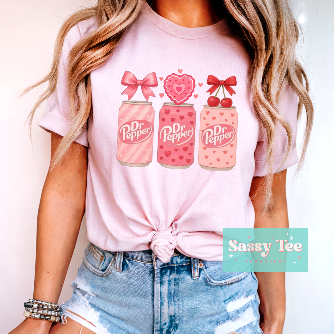 DR PEPPER PINK VALENTINE CHERRY BOW **Preorder/Restock Ships in 5-10 biz days**