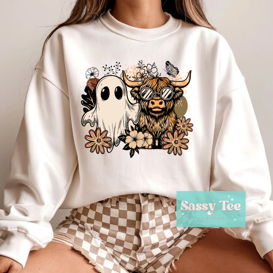 GHOST HIGHLAND COW FALL **Preorder/Restock Ships in 5-10 biz days**