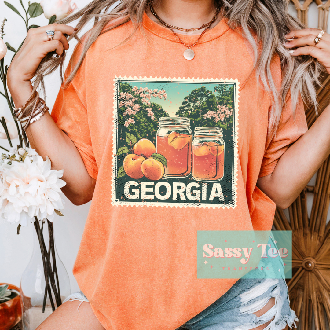 GEORGIA PEACH STAMP **Preorder Ships in 5-10 biz days**