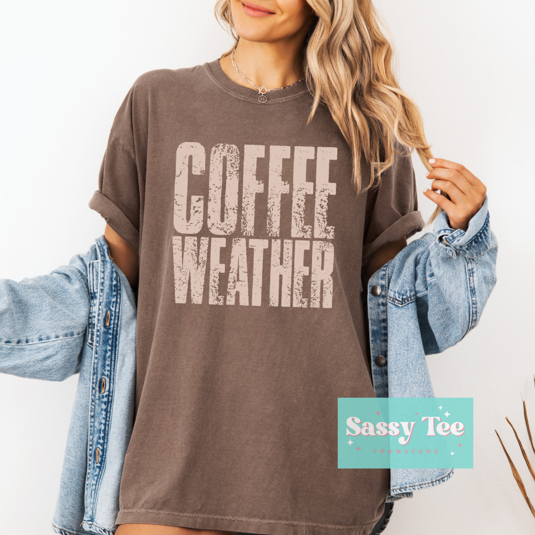 COFFEE WEATHER DISTRESSED **Preorder/Restock Ships in 5-10 biz days**