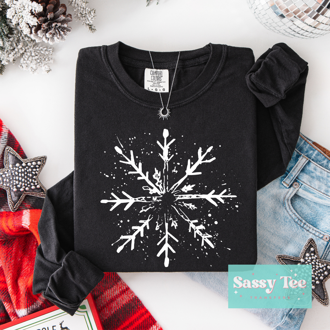 SNOWFLAKE WHITE DISTRESSED **Preorder/Restock Ships in Est. 5-10 biz days**