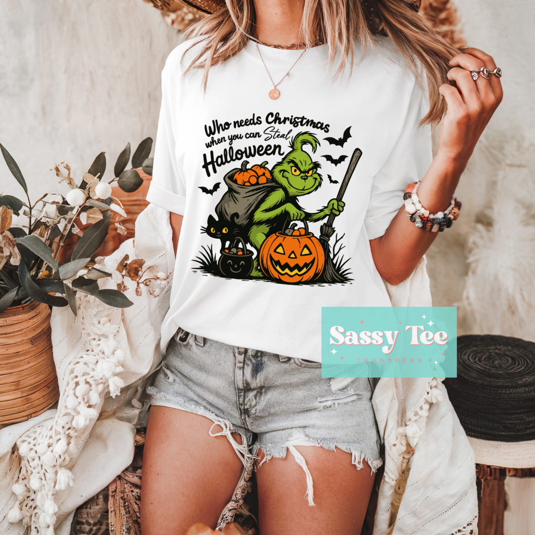 WHO NEEDS CHRISTMAS HALLOWEEN GREEN MAN **Preorder/Restock Ships in 5-10 biz days**