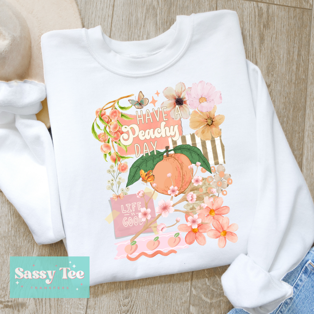 HAVE A PEACHY DAY VINTAGE COLLAGE **Preorder/Restock Ships in 5-10 biz days**