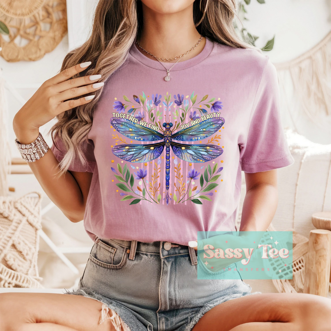 TOGETHER WE FIND JOY BEAUTY PURPLE DRAGONFLY **Preorder Ships in 5-10 biz days**
