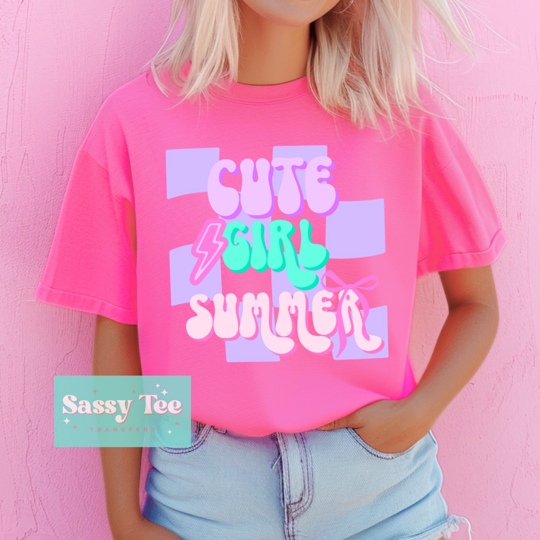 CUTE GIRL SUMMER RETRO PASTEL **Preorder, Ships in 5-9 biz days**