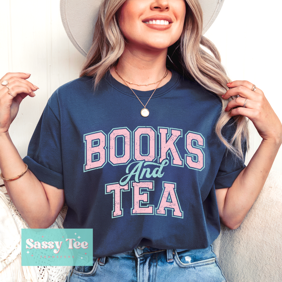 BOOKS AND TEA PINK MINT **Preorder/Restock Ships in 5-10 biz days**