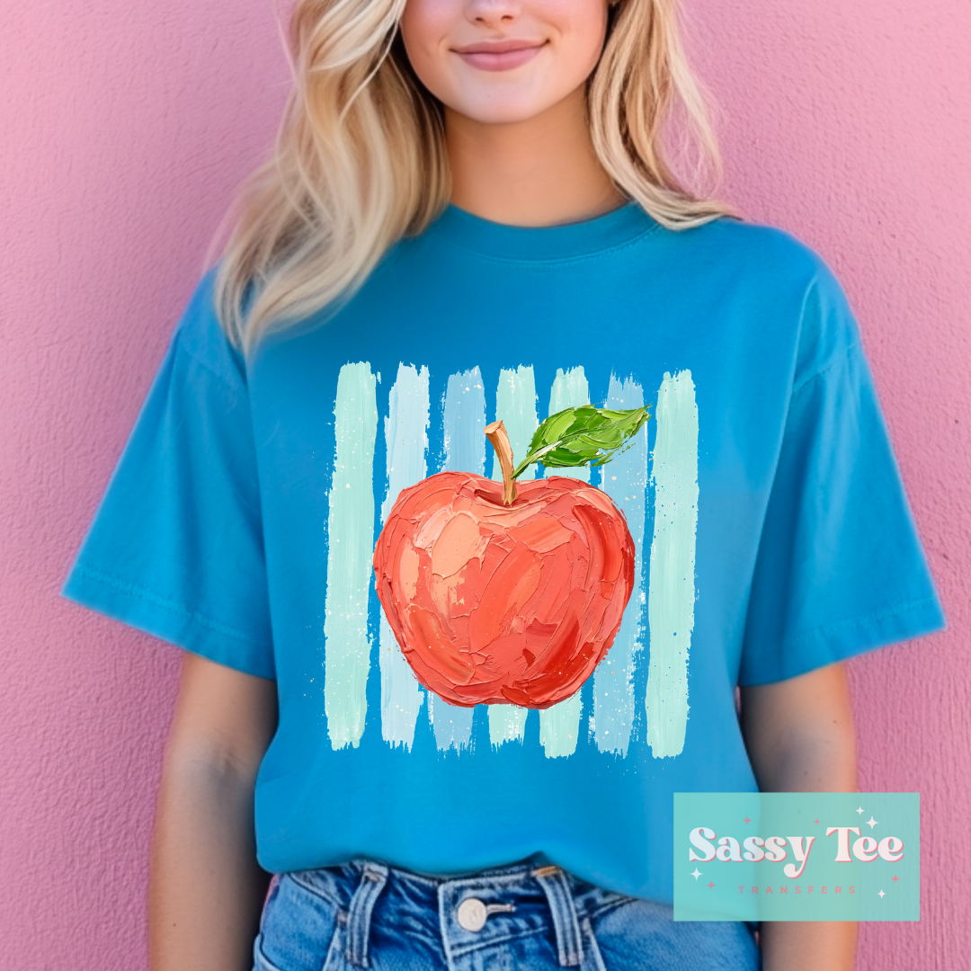 APPLE TEACH PREPPY STRIPES FAUX TEXTURE PAINT **Preorder/Restock Ships in 5-10 biz days**