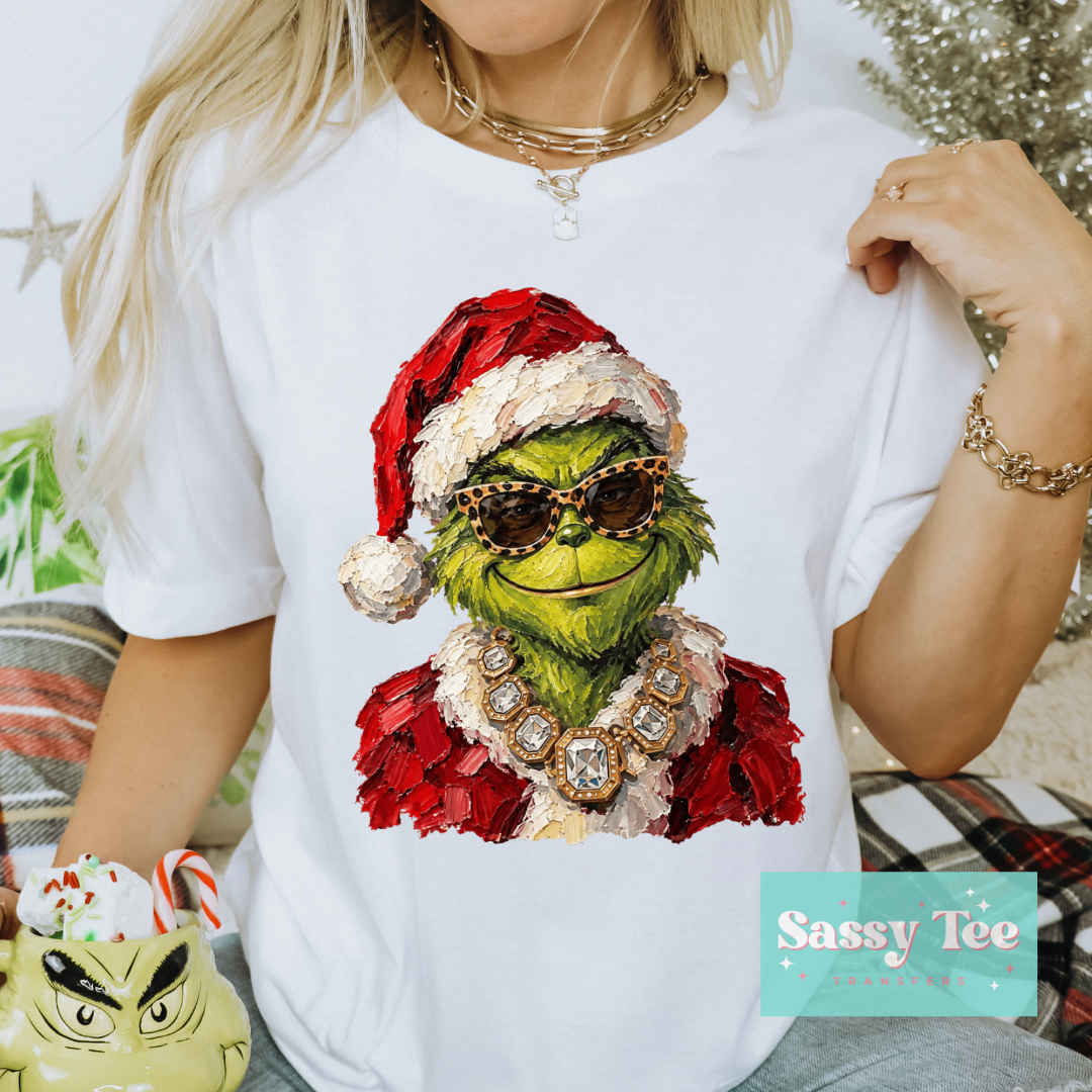 GREEN MAN SANTA STYLE FAUX TEXTURE PAINT **Preorder/Restock Ships in 5-10 biz days**