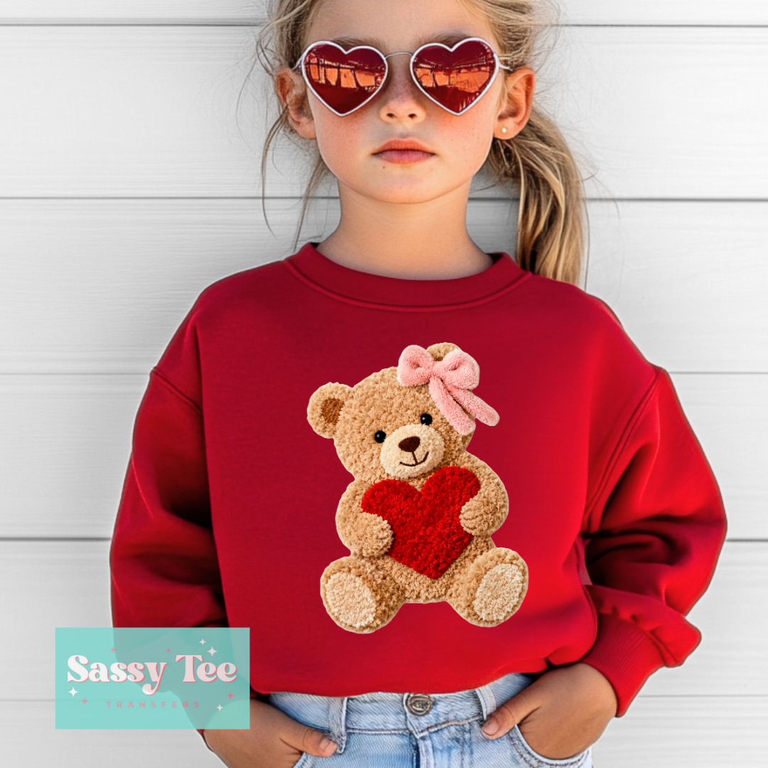 TEDDY RED HEART SMILE FAUX YARN Kids **Preorder/Restock Ships in Est. 5-10 biz days**