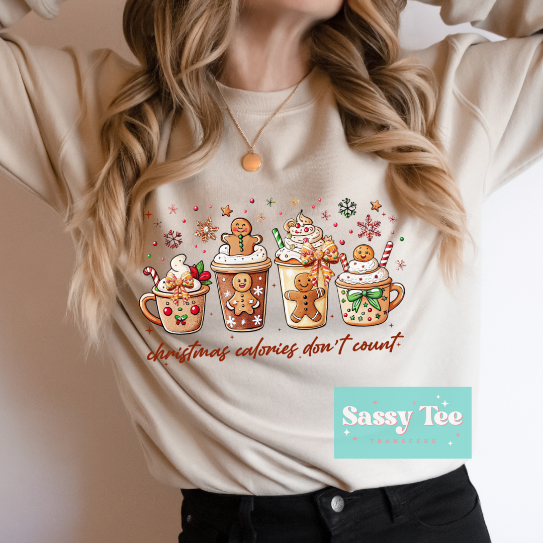 GINGERBREAD CHRISTMAS CALORIES DON'T COUNT **Preorder Restock Ships in Est. 5-10 biz days**