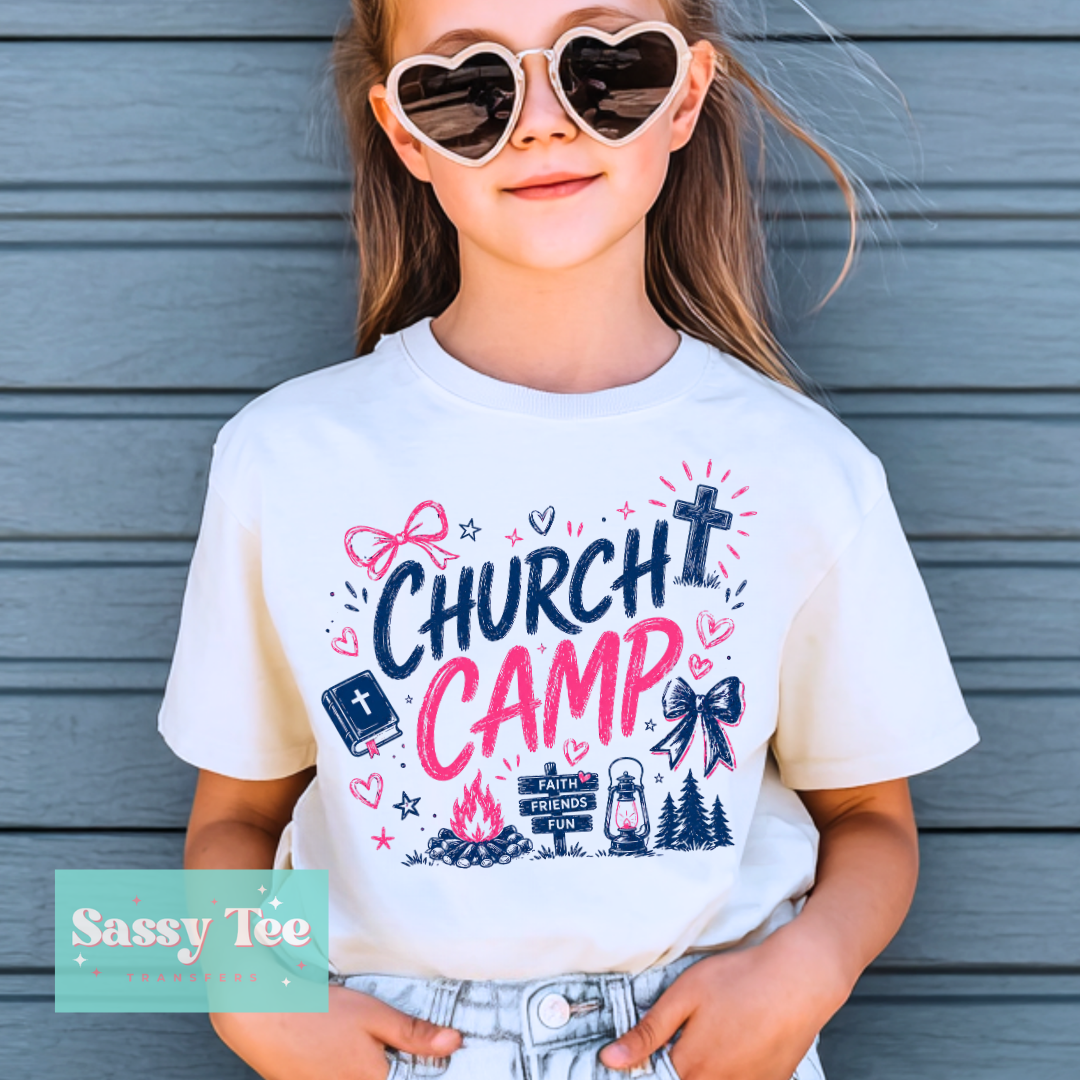 CHURCH CAMP PINK BLUE Kids **Preorder/Restock Ships in 5-10 biz days**