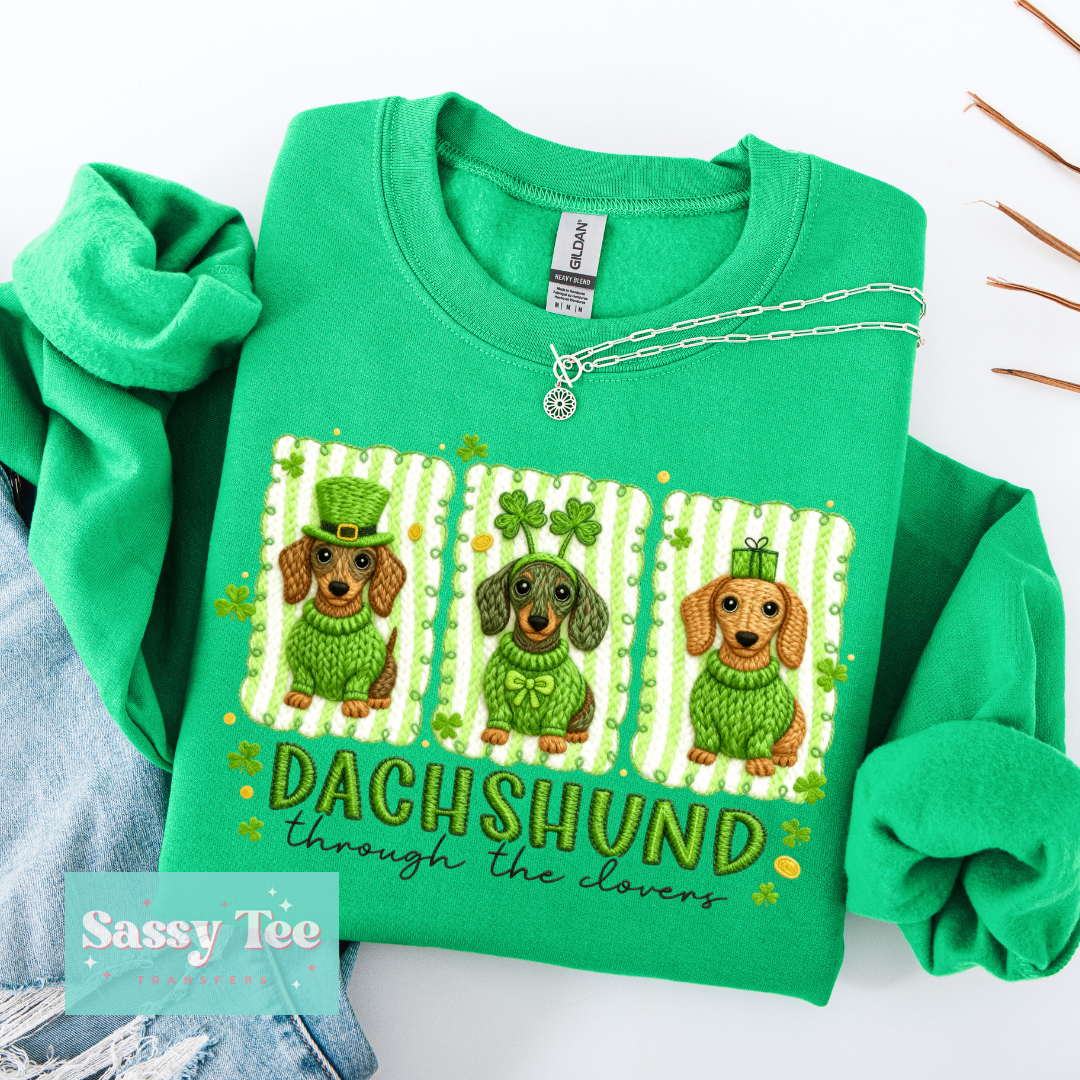 DACHSHUND THROUGH THE CLOVERS **Preorder/Restock Ships in 5-10 biz days**