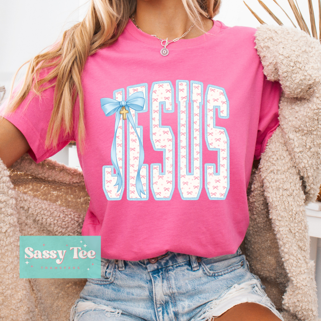 JESUS BLUE BOW COQUETTE **Preorder/Restock Ships in 5-10 biz days**