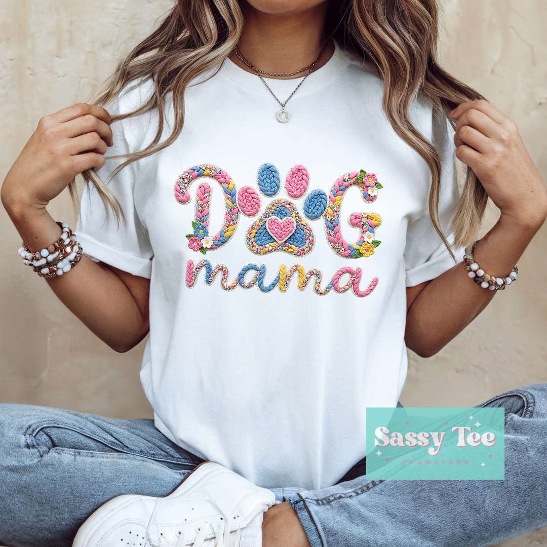 DOG MAMA PASTEL FAUX YARN **Preorder/Restock Ships in 5-10 biz days**