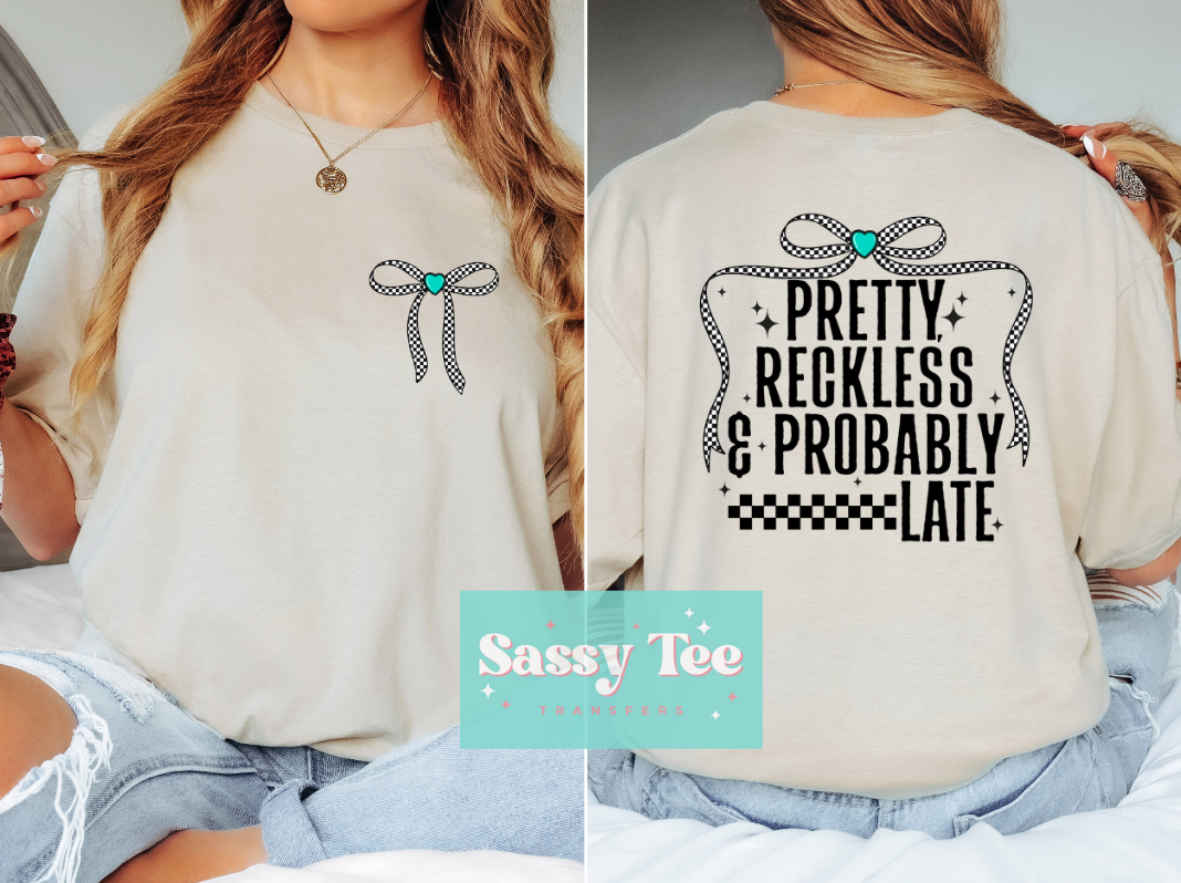 PRETTY RECKLESS LATE Front + Back SET