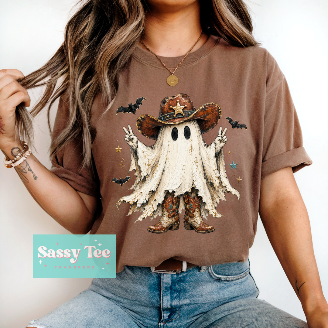 GHOST COWBOY BATS PEACE FAUX TEXTURE PAINT **Preorder/Restock Ships in 5-10 biz days**
