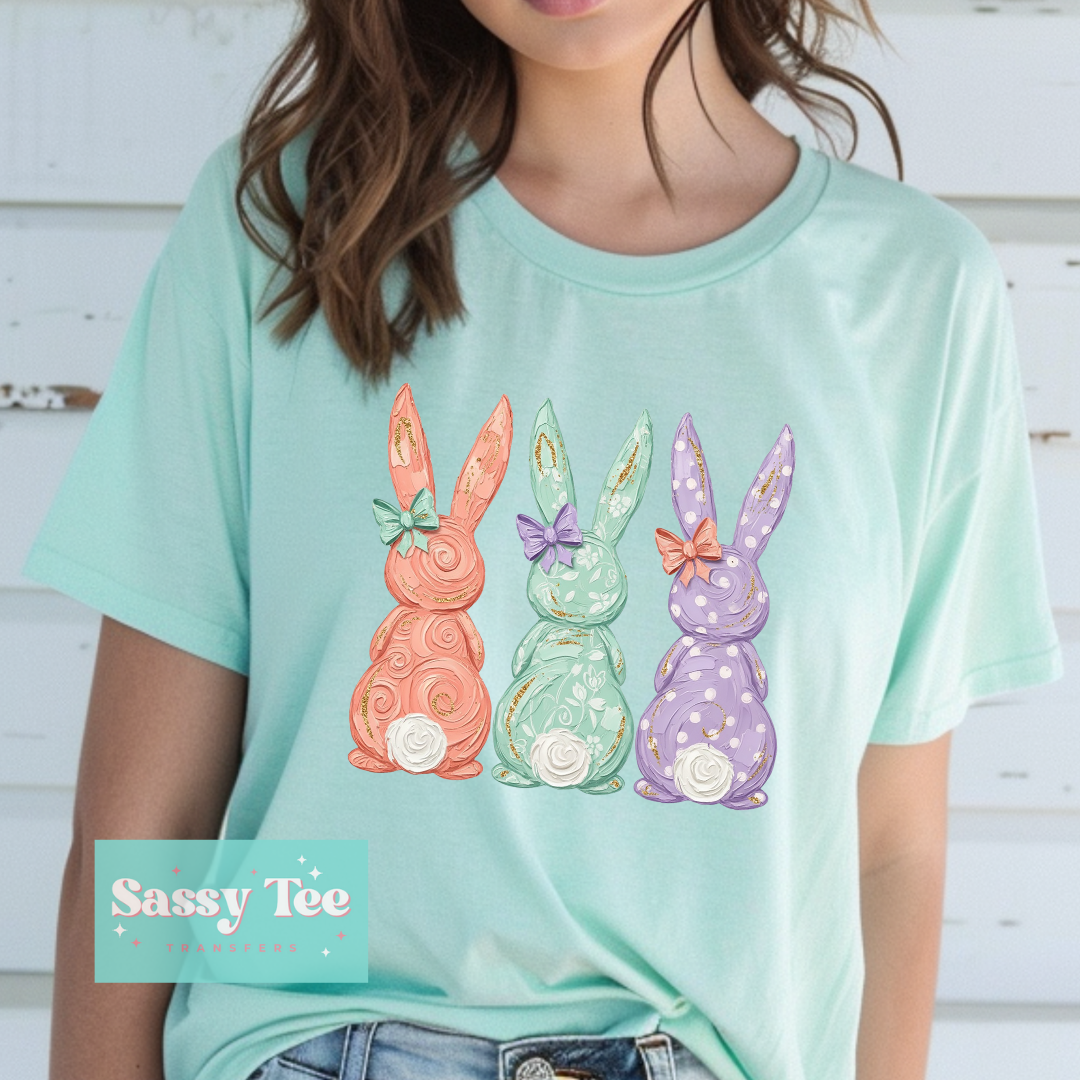 BUNNY TRIO TEXTURE PAINT **Preorder/Restock Ships in 5-10 biz days**