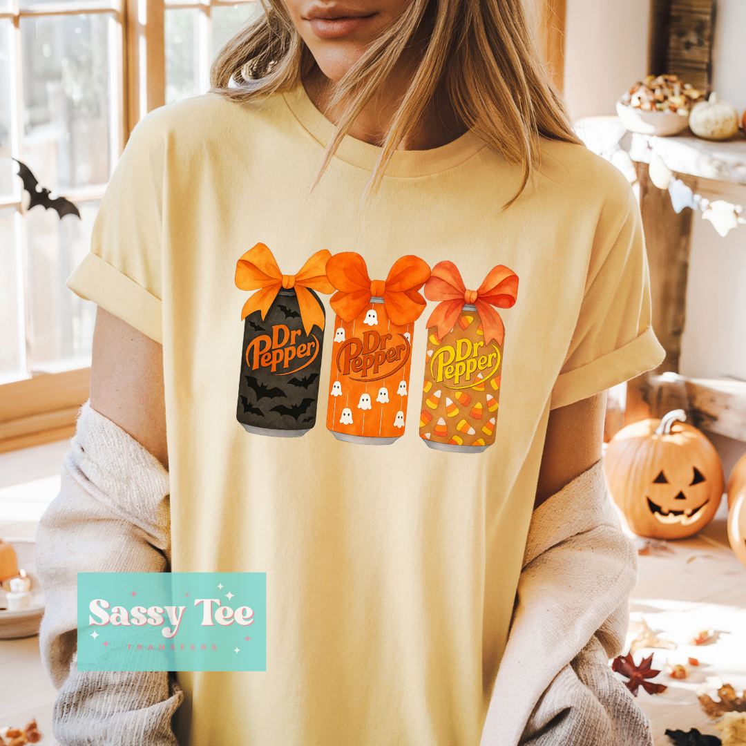 DR PEPPER HALLOWEEN BOWS **Preorder/Restock Ships in 5-10 biz days**