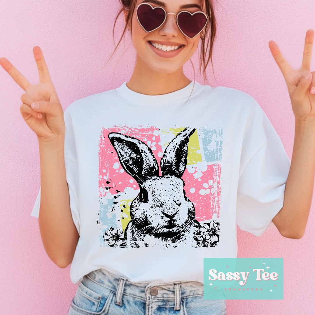 RETRO BUNNY DISTRESSED PASTELS **Preorder/Restock Ships in 5-10 biz days**