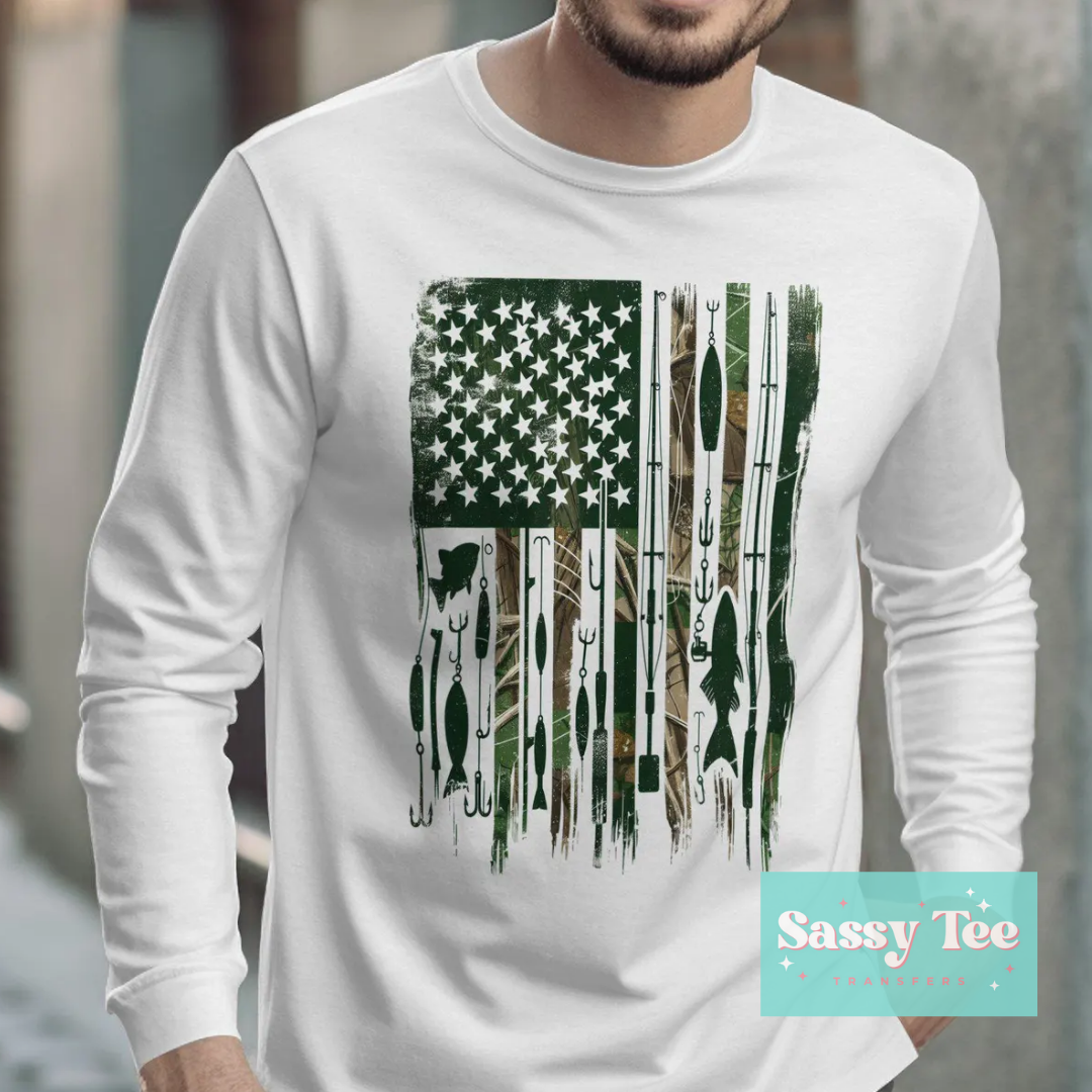 FISHING FLAG GREEN