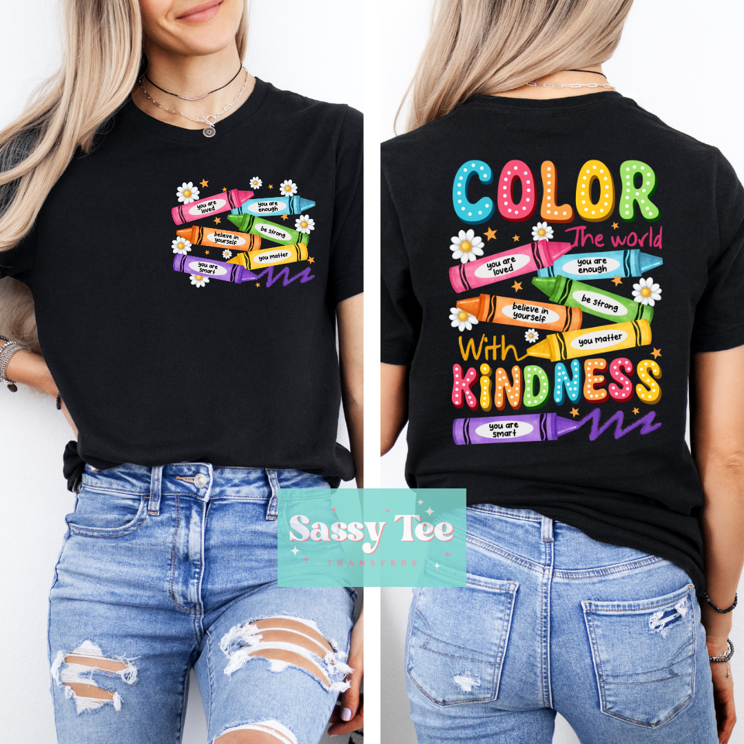 COLOR WITH KINDNESS CRAYONS Front + Back SET **Preorder/Restock Ships in 5-10 biz days** (Copy)