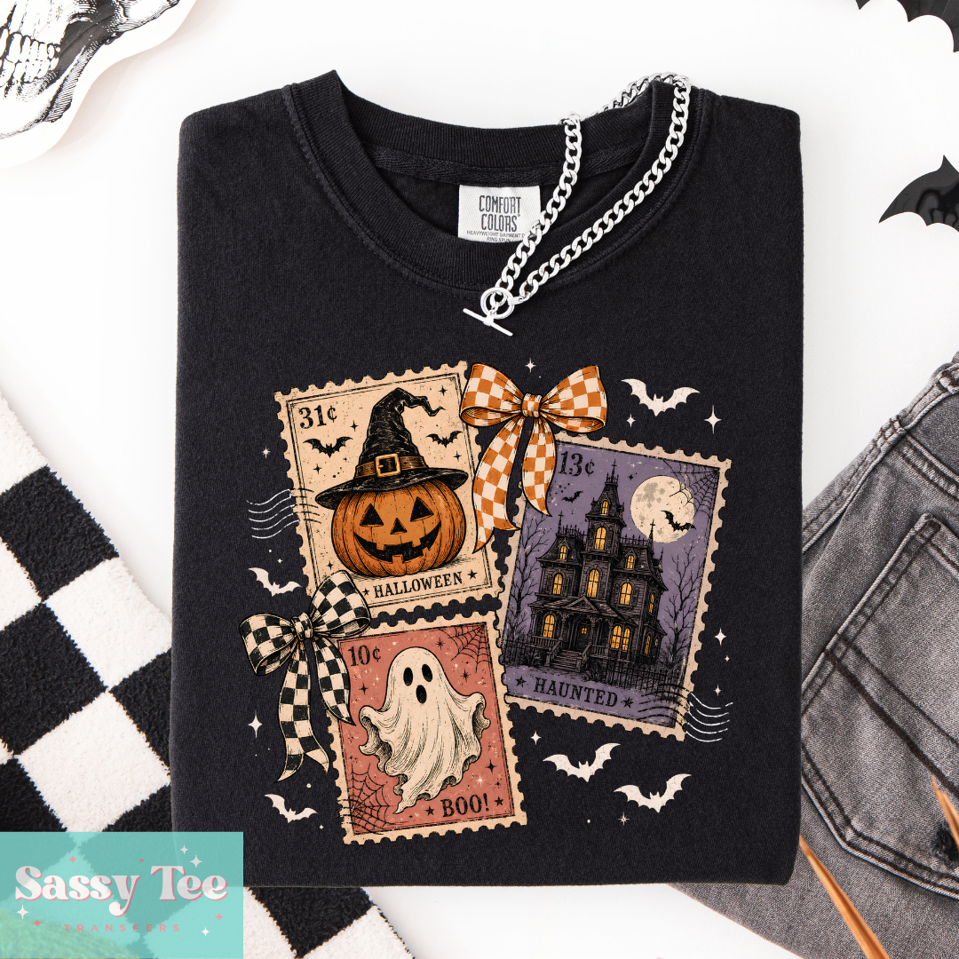SPOOKY HALLOWEEN STAMPS PUMPKIN GHOST HAUNTED HOUSE **Preorder/Restock Ships in 5-10 biz days**