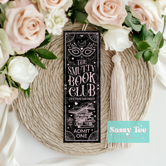THE SMUTTY BOOK CLUB UV DTF BOOKMARK DECAL