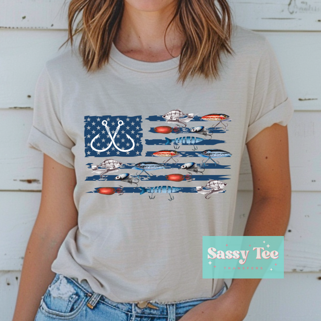 FISHING FLAG BLUE