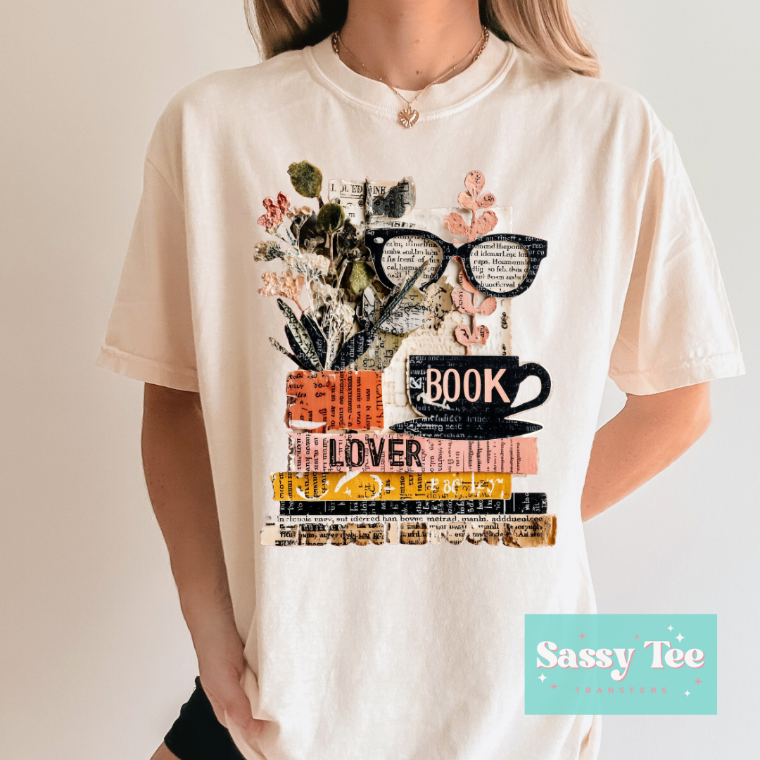 BOOK LOVER FAUX COLLAGE **Preorder/Restock Ships in 5-10 biz days**