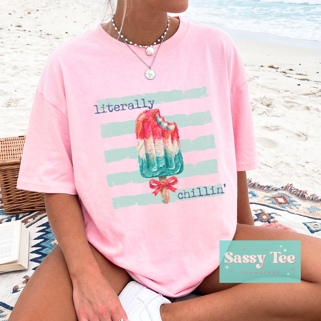 LITERALLY CHILLIN' POPSICLE PREPPY STRIPES **Preorder/Restock Ships in 5-10 biz days**
