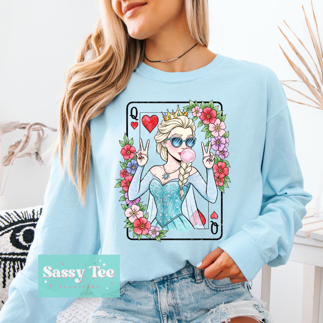 PRINCESS BLUE FROZEN QUEEN HEARTS BUBBLEGUM **Preorder/Restock Ships in 5-10 biz days**