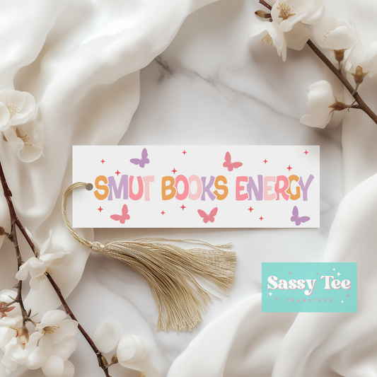 SMUT BOOKS ENERGY UV DTF BOOKMARK DECAL