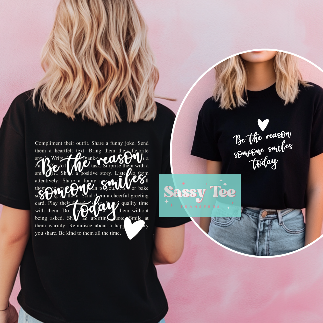 BE THE REASON WHITE Front + Back Set