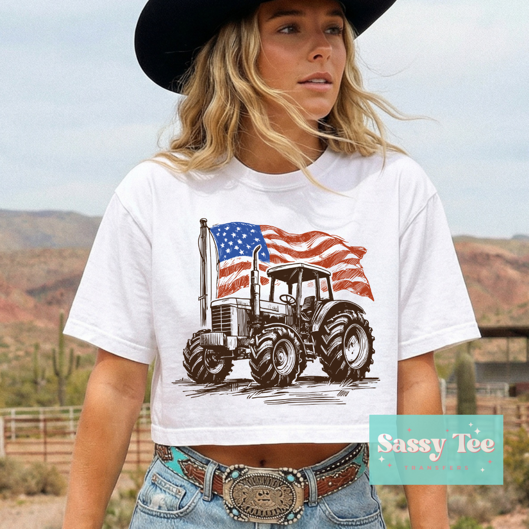AMERICAN FLAG TRACTOR **Preorder/Restock Ships in 5-10 biz days**