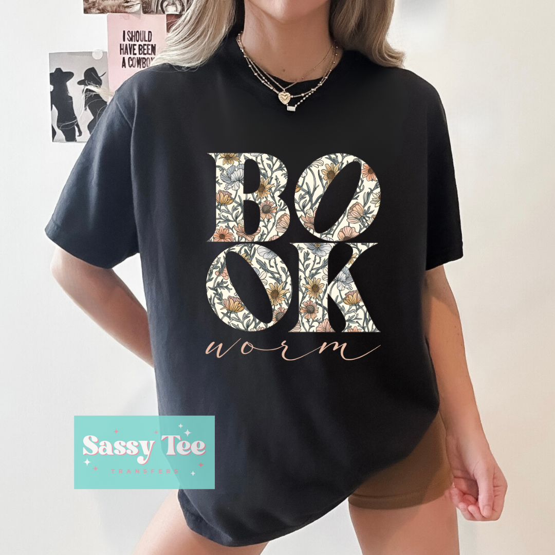 BOOK WORM FLORAL **Preorder/Restock Ships in 5-10 biz days**